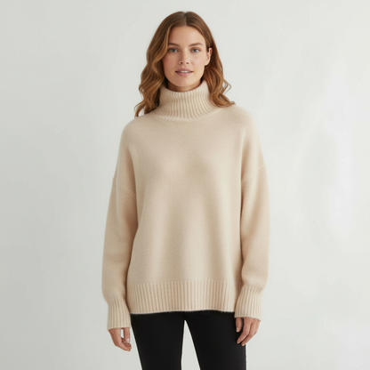 Damen Rollkragenpullover Komfort - Eveloria