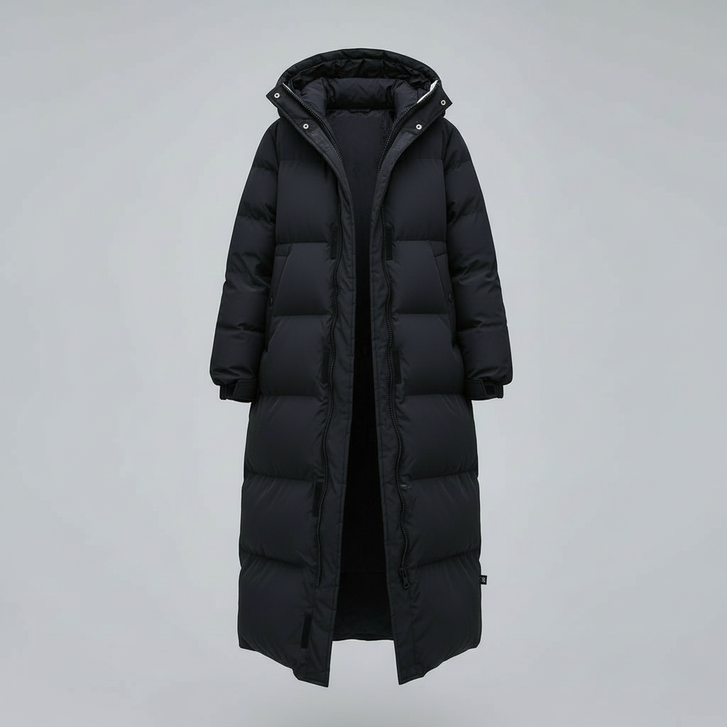 Damen Winterjacke Lang Winddicht