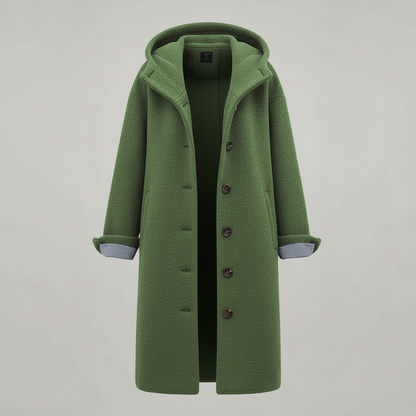 Damen Wintermantel Fleece Lang Komfort