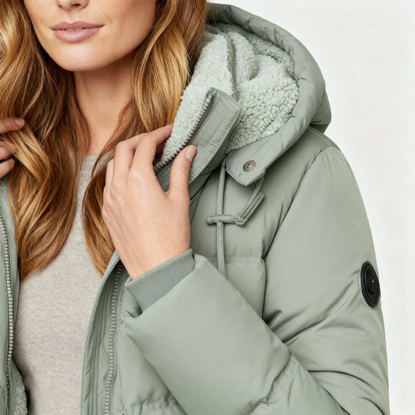 Damen Isolierte Jacke Baumwolle Warm Komfort