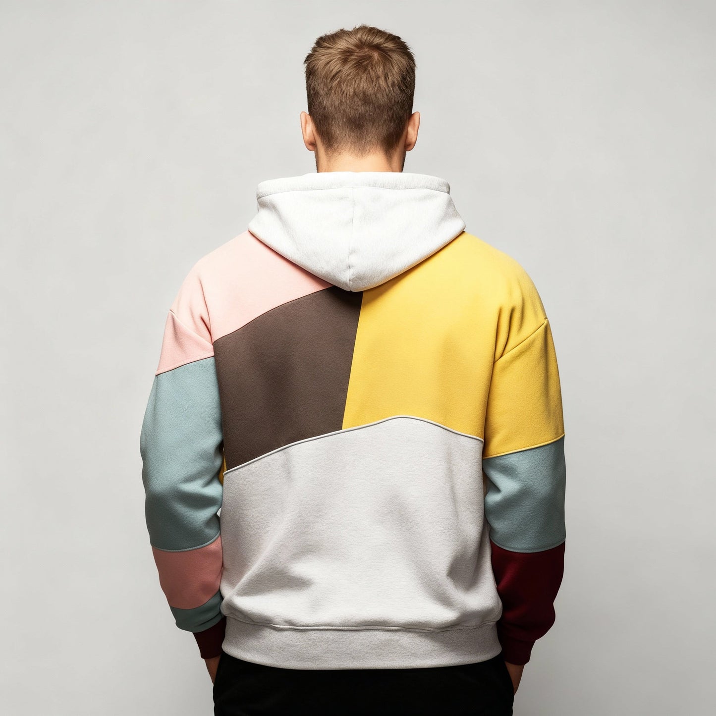 Damen Hoodie Baumwolle Bequem Grau