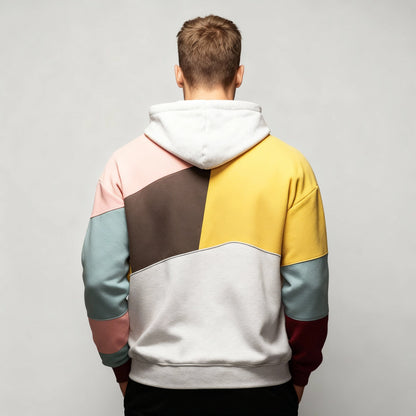 Damen Hoodie Baumwolle Bequem Grau