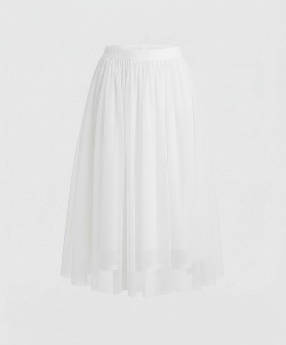 Eveloria Damen Knöchellanger Rock Hohe Taille