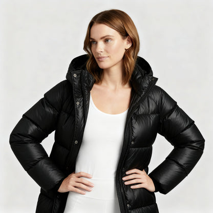 Warme Wasserdichte Winterjacke Daunen Komfort Damen