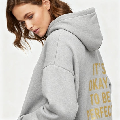 Damen Langärmeliger Hoodie Baumwolle Komfortabel