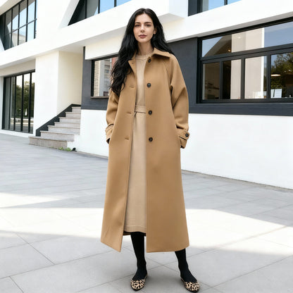 Eveloria Damen Eleganter Langer Mantel