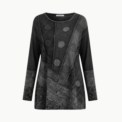 Bunte Damen Tunika aus Baumwolle Vintage Look