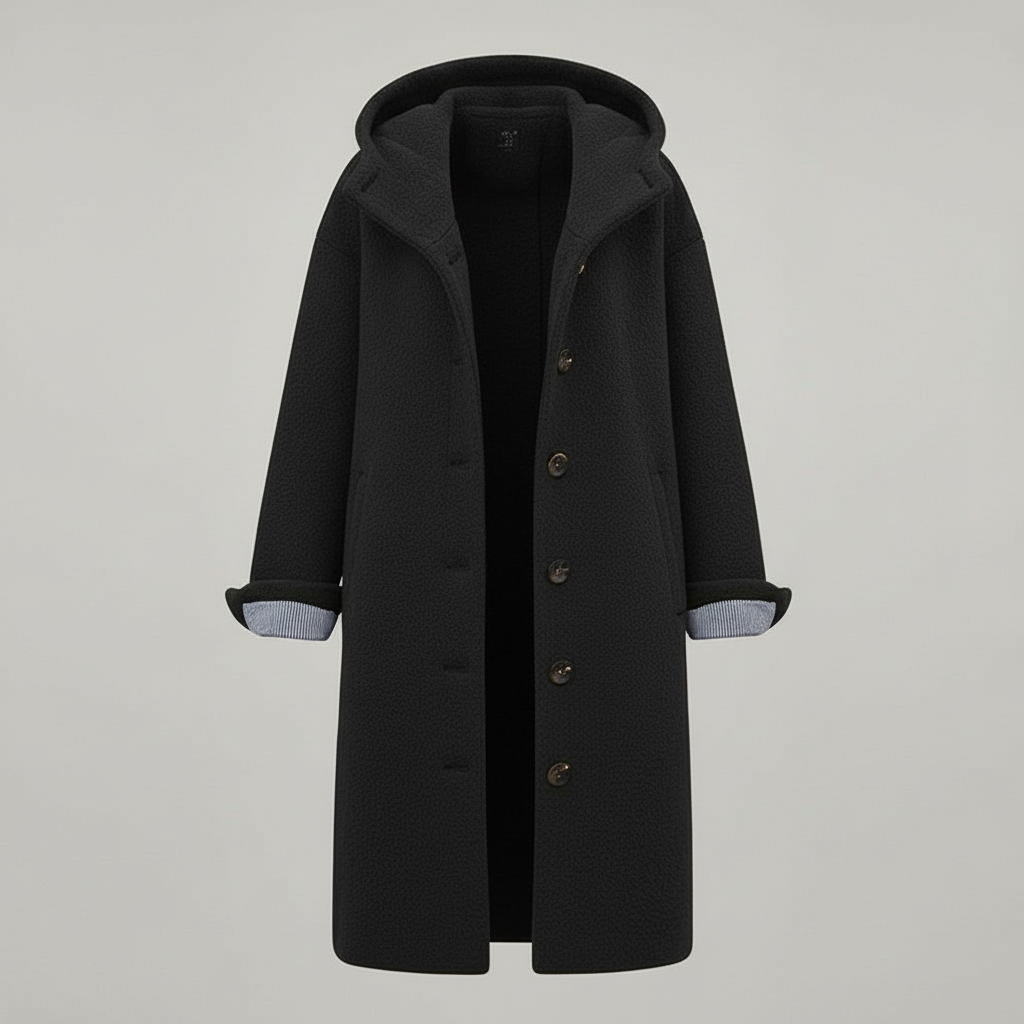 Damen Wintermantel Fleece Lang Komfort