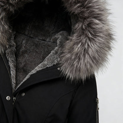 Damen Wintermantel Wärmend Eleganz Halley