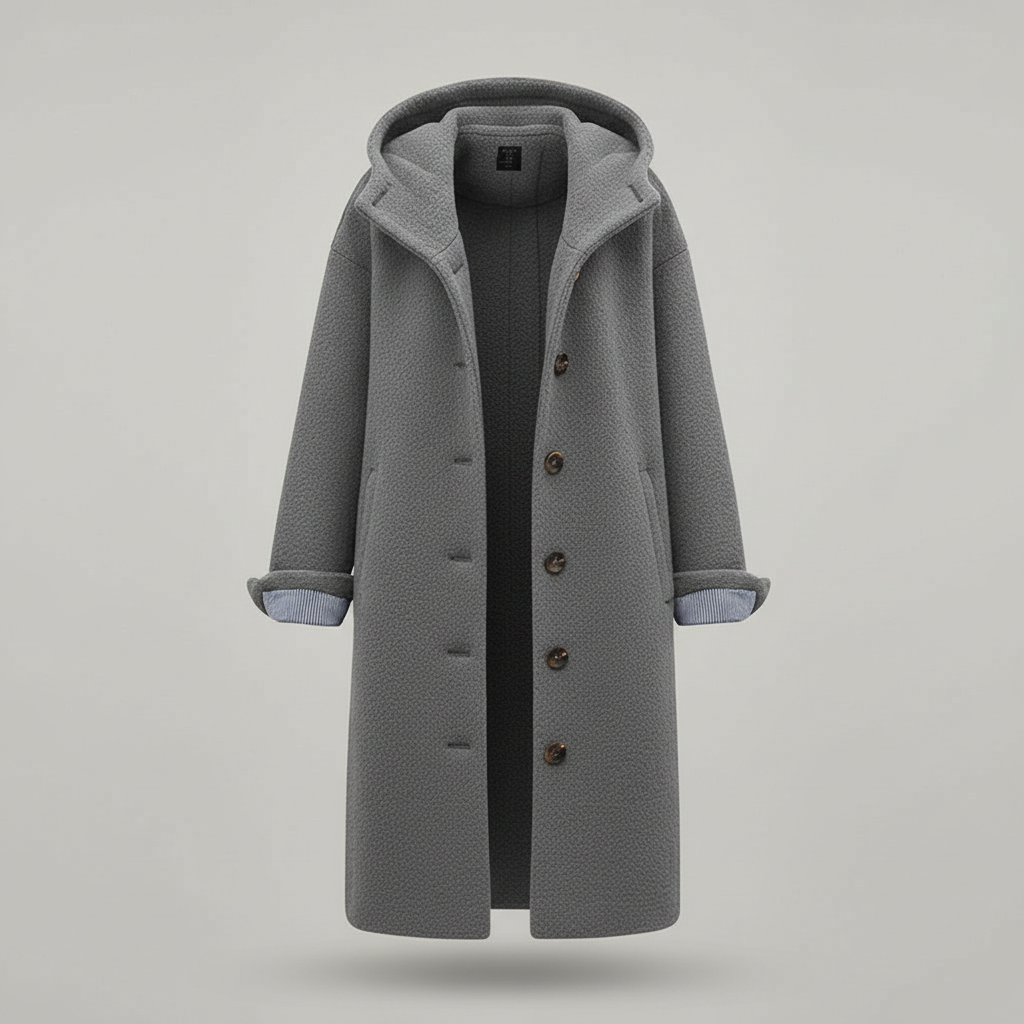 Damen Wintermantel Fleece Lang Komfort