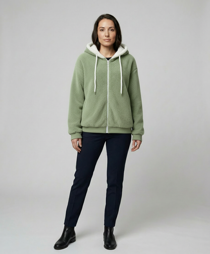 Teddy Kapuzenpullover Extra Warm Beige - Eveloria