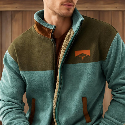 Herren Fleecejacke Leicht Warm 3D-Print