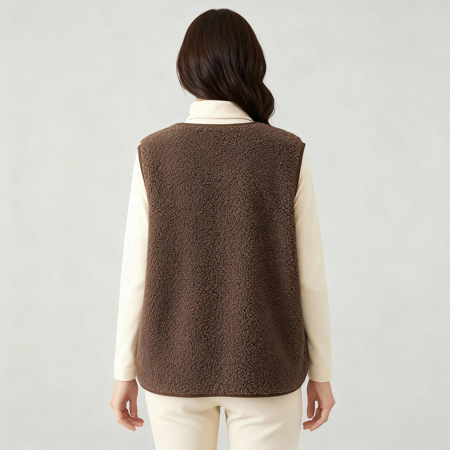 Damen Fleeceweste Warm Elegante Winter