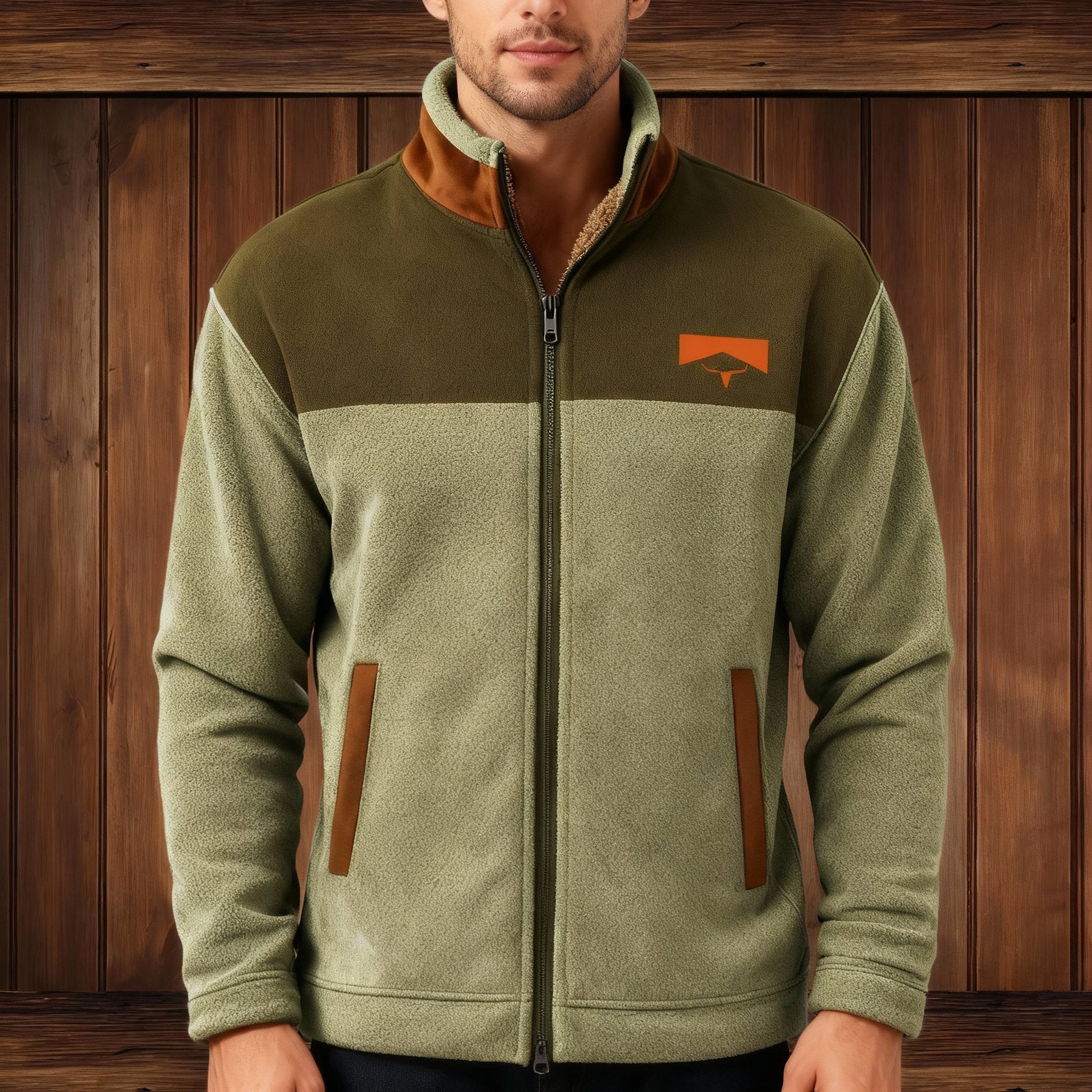 Herren Fleecejacke Leicht Warm 3D-Print Schwarz - Eveloria