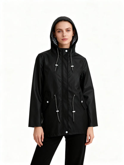 Eveloria Damen Wetterfestes Winterjacket mit Kapuze