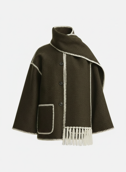 Damen Elegante Schaljacke Warm