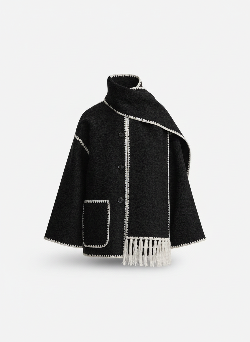 Damen Elegante Schaljacke Warm