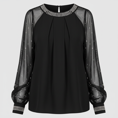 Damen Mesh- mit Pailletten