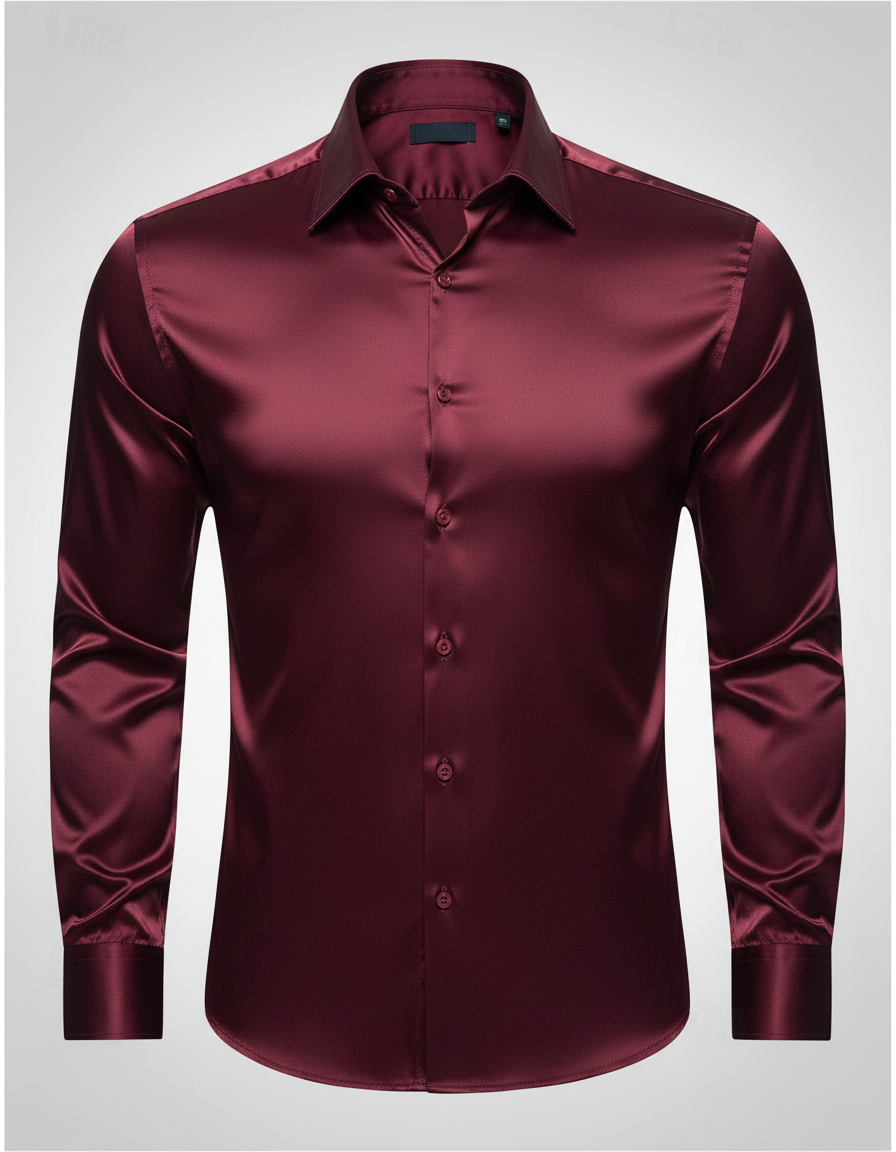 Herren Seidenhemd Elegant