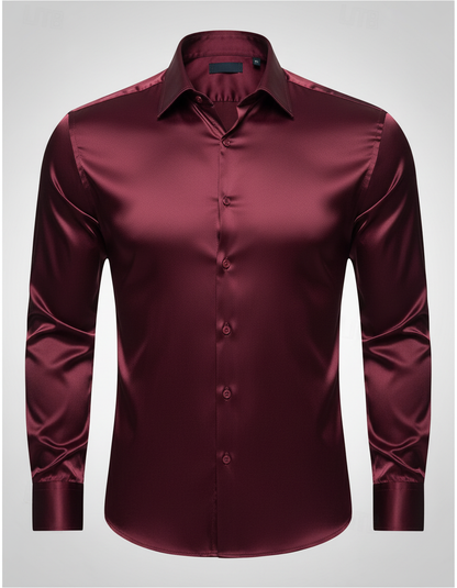 Herren Seidenhemd Elegant