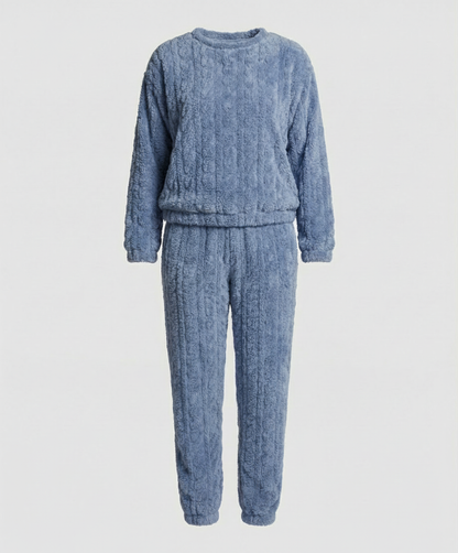 Damen Fleece Pyjama Set Kuschelig