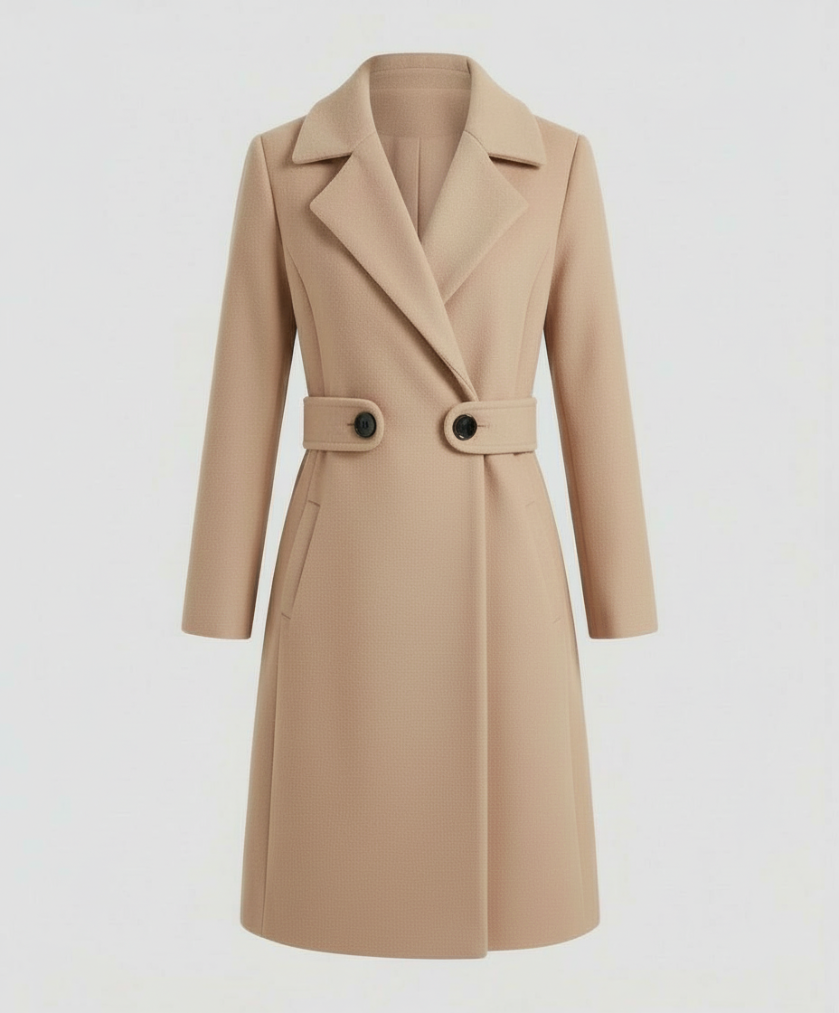 Damen Wollmantel Slim Winter