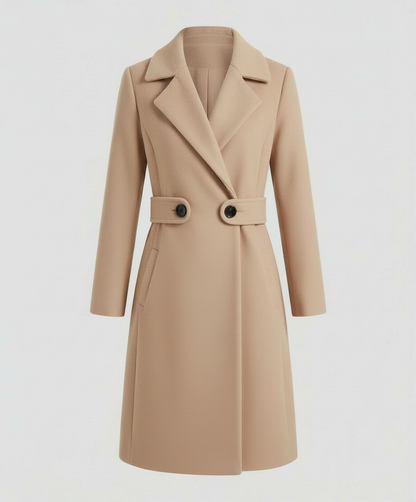 Damen Wollmantel Slim Winter