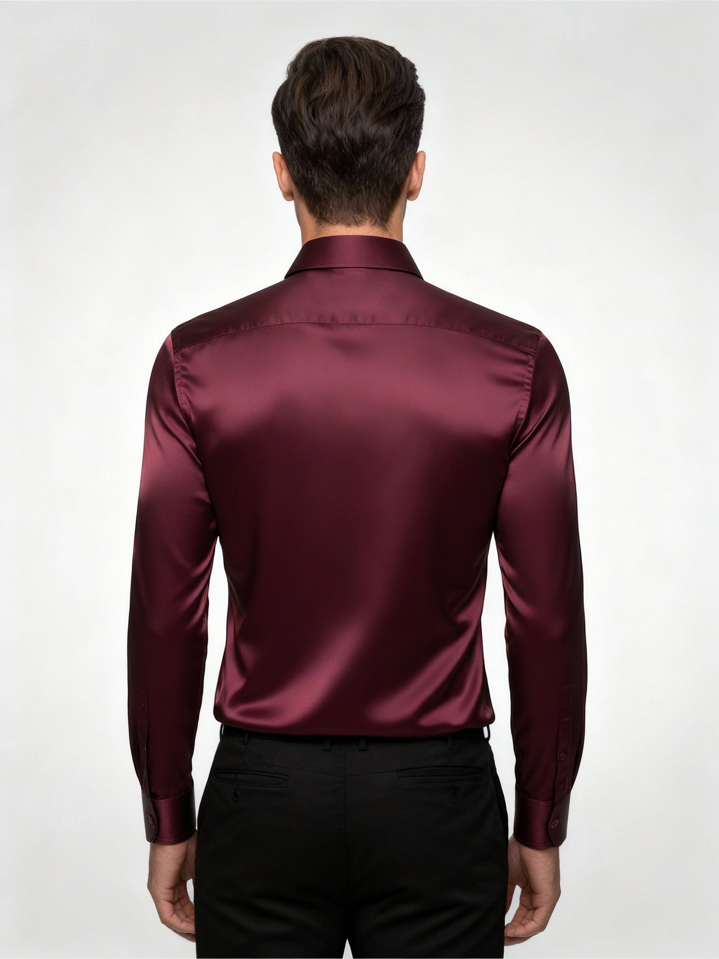 Herren Seidenhemd Elegant
