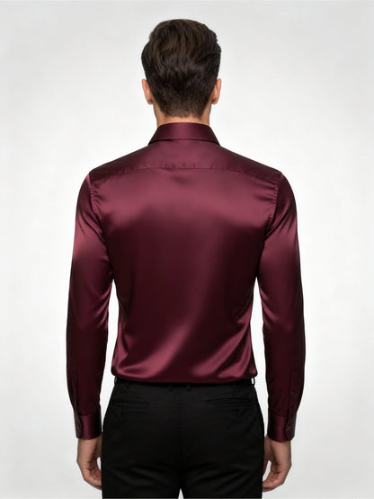 Herren Seidenhemd Elegant