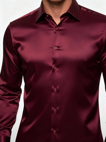 Herren Seidenhemd Elegant