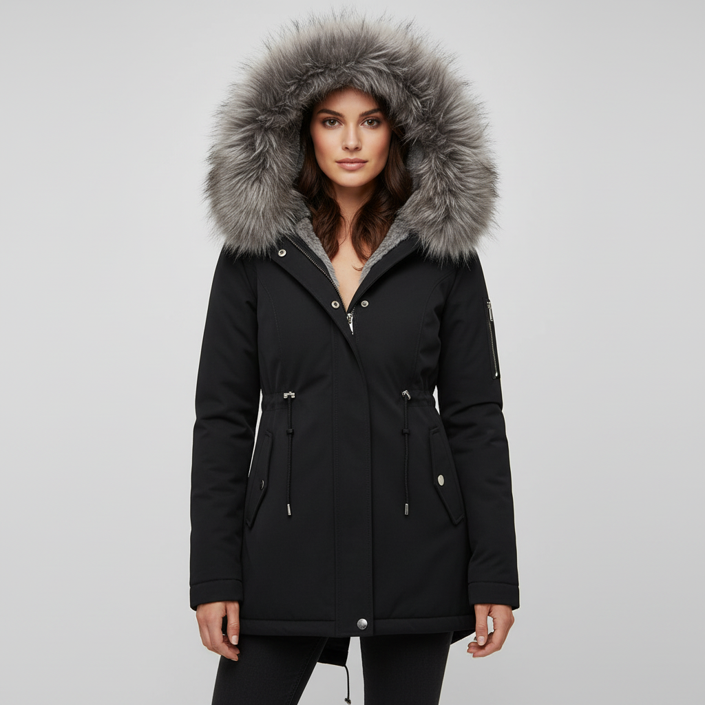 Damen Wintermantel Wärmend Eleganz Halley - Eveloria