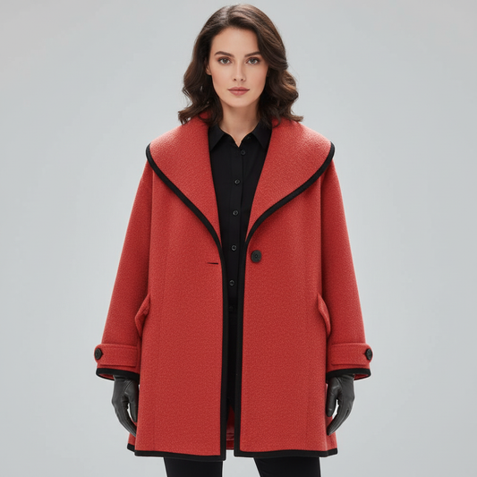 Eveloria Damen Winterjacke Isoliert Wärme Schwarz - Eveloria