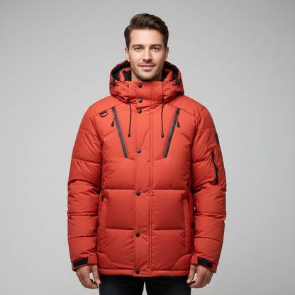 Damen Daunenjacke Füllung Schwarz - Eveloria