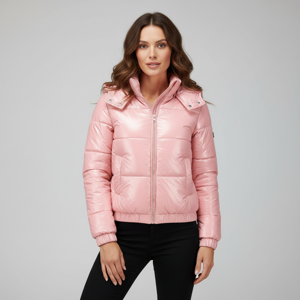 Damen Winterjacke Wasserabweisend Thermo Komfort Glänzend - Eveloria