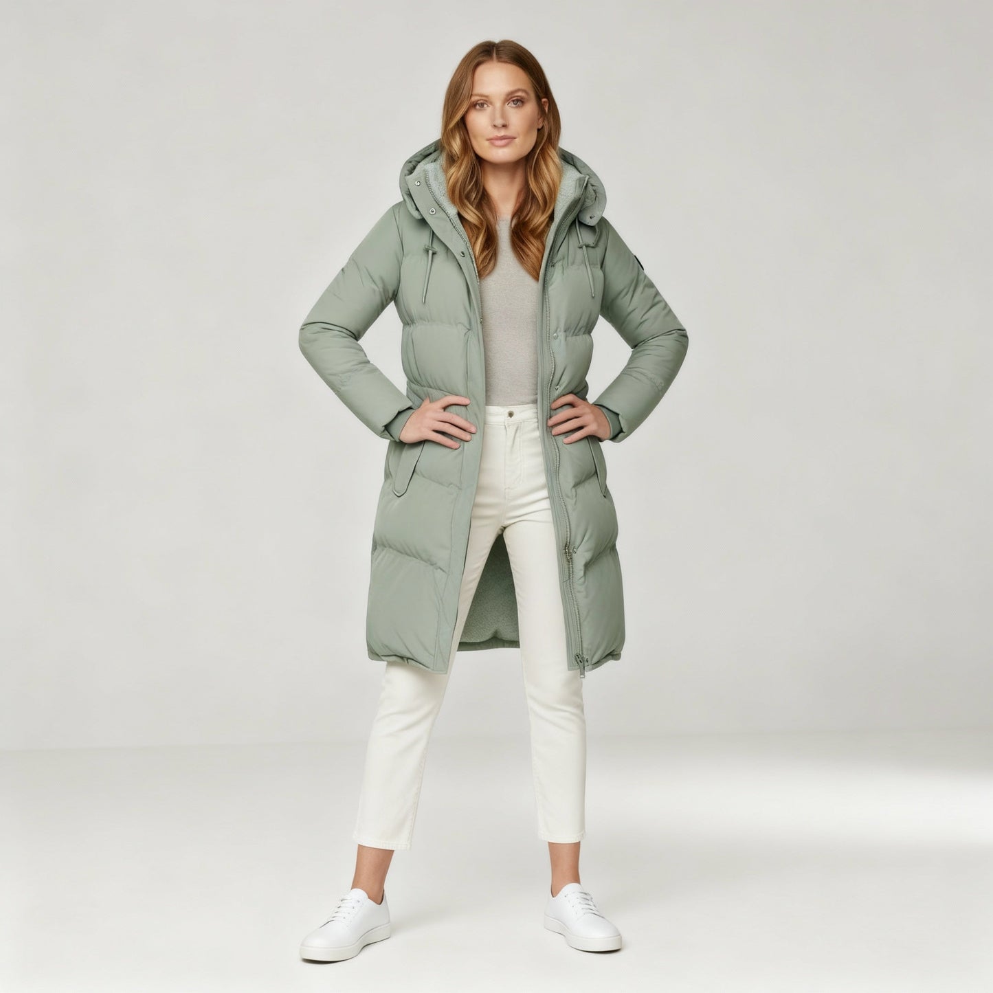 Damen Isolierte Jacke Baumwolle Warm Komfort