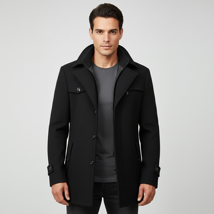 Wasserdichte Winterjacke Damen Komfort Schwarz - Eveloria