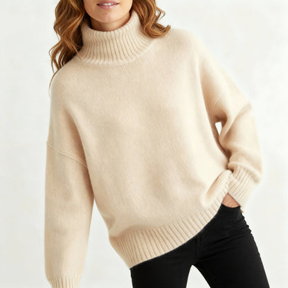 Damen Rollkragenpullover Komfort