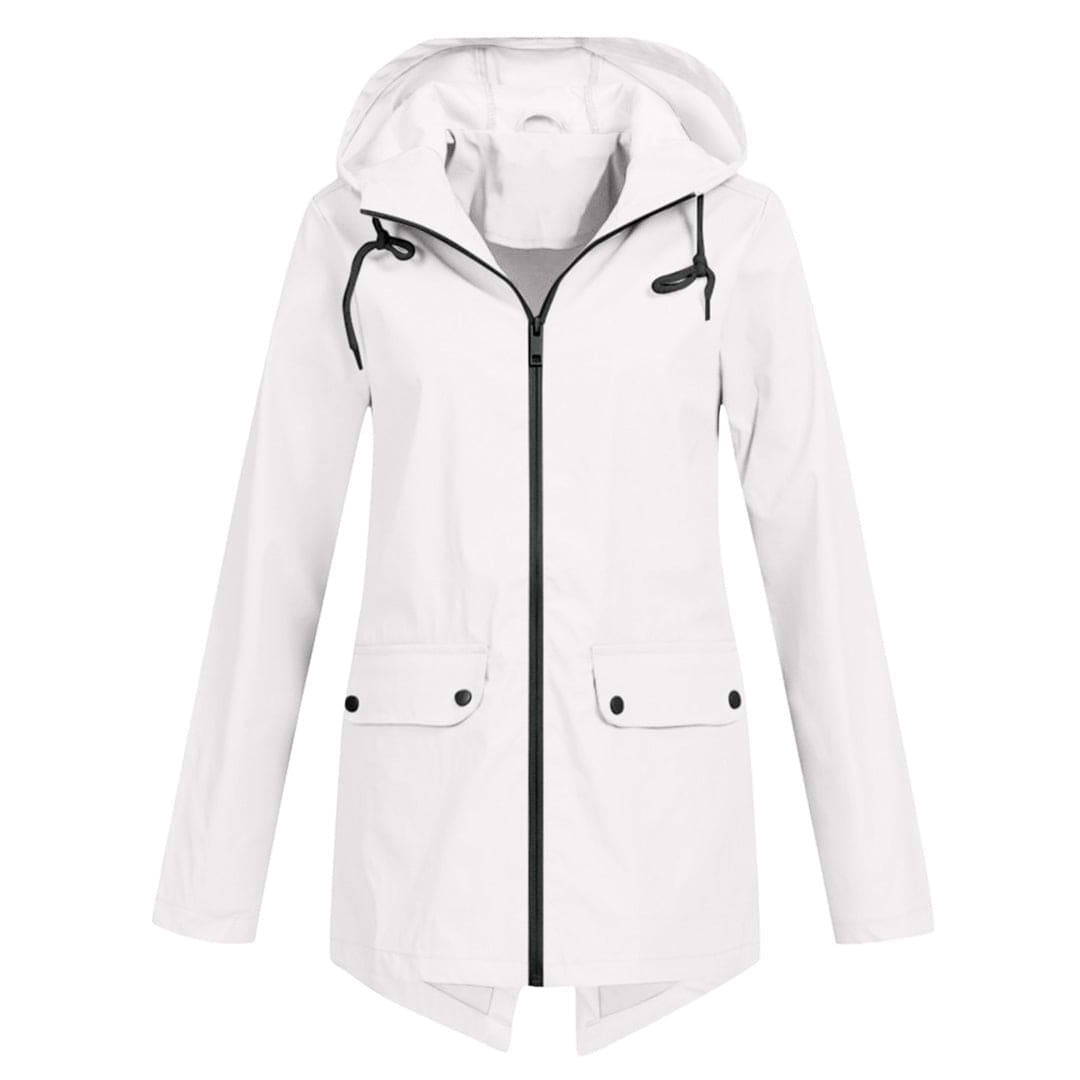 Damen Winterjacke mit Kapuze Reißverschluss