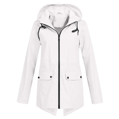 Damen Steppjacke Mit Kapuze Reißverschluss
