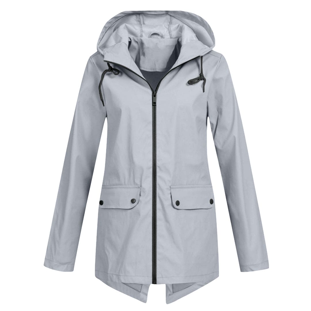 Damen Winterjacke mit Kapuze Reißverschluss
