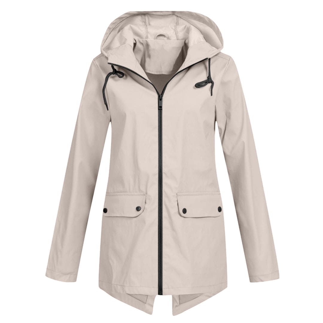 Damen Winterjacke mit Kapuze Reißverschluss