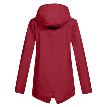 Damen Winterjacke mit Kapuze Reißverschluss