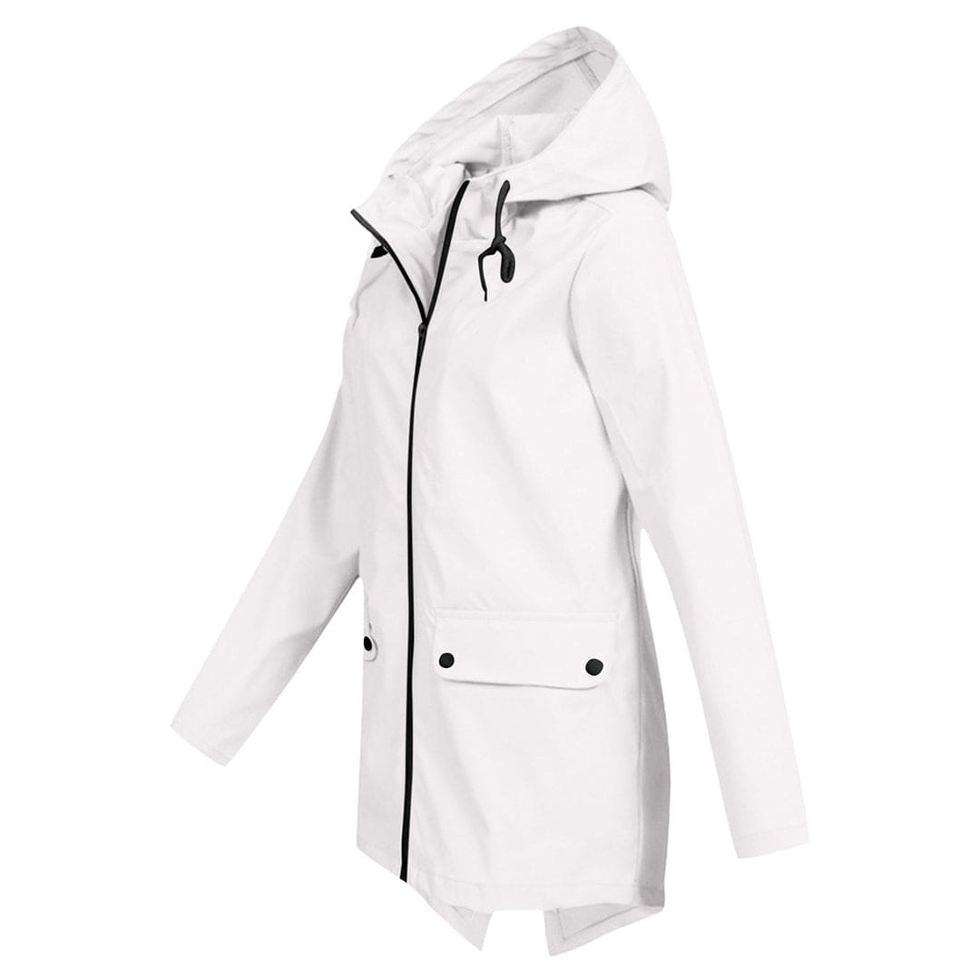 Damen Steppjacke Mit Kapuze Reißverschluss