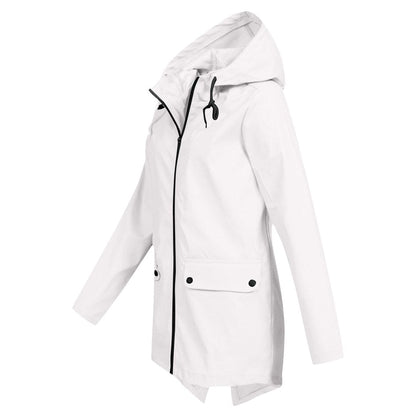 Damen Steppjacke Mit Kapuze Reißverschluss