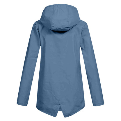 Damen Steppjacke Mit Kapuze Reißverschluss