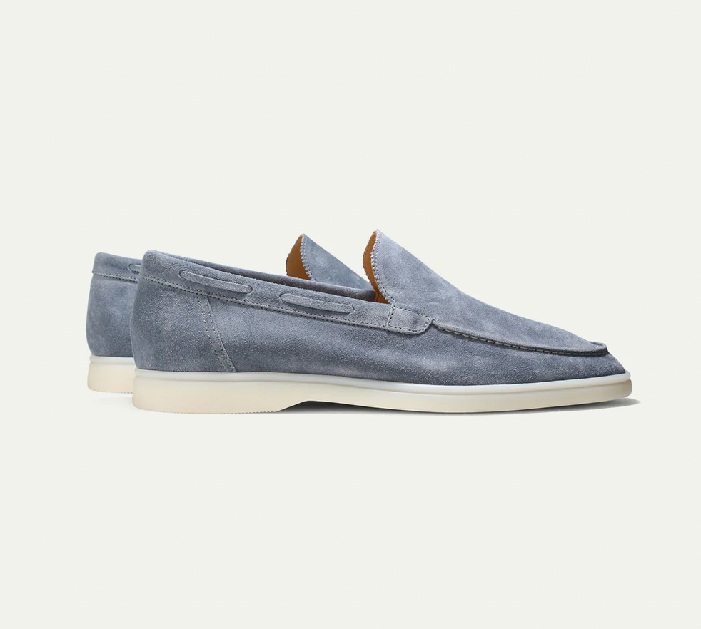 Eveloria Damen Loafer Lederschuhe Braun