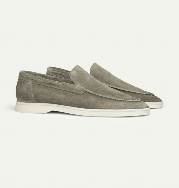 Eveloria Damen Loafer Lederschuhe Braun