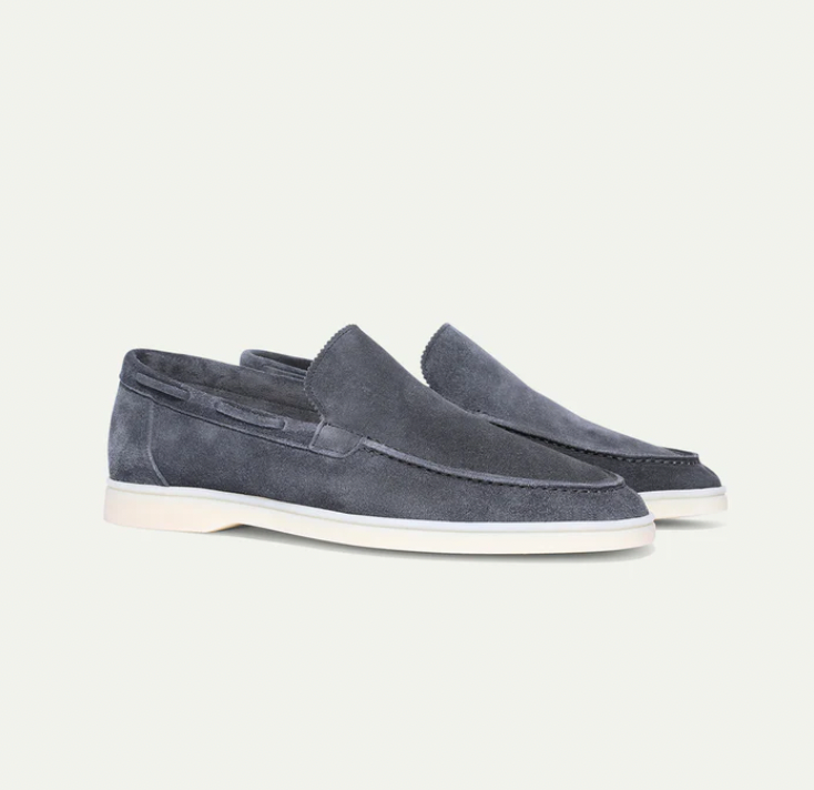 Eveloria Damen Loafer Lederschuhe Braun