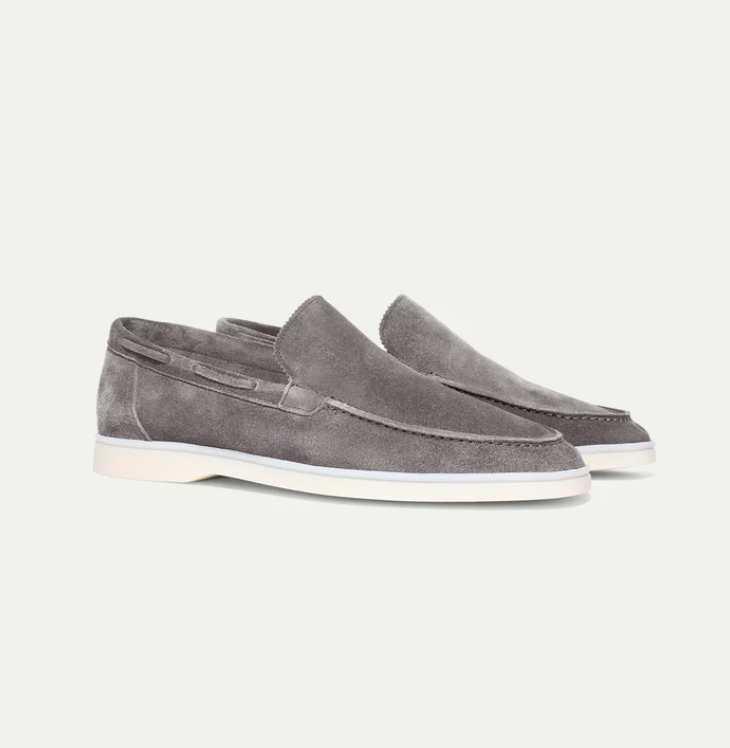 Eveloria Damen Loafer Lederschuhe Braun