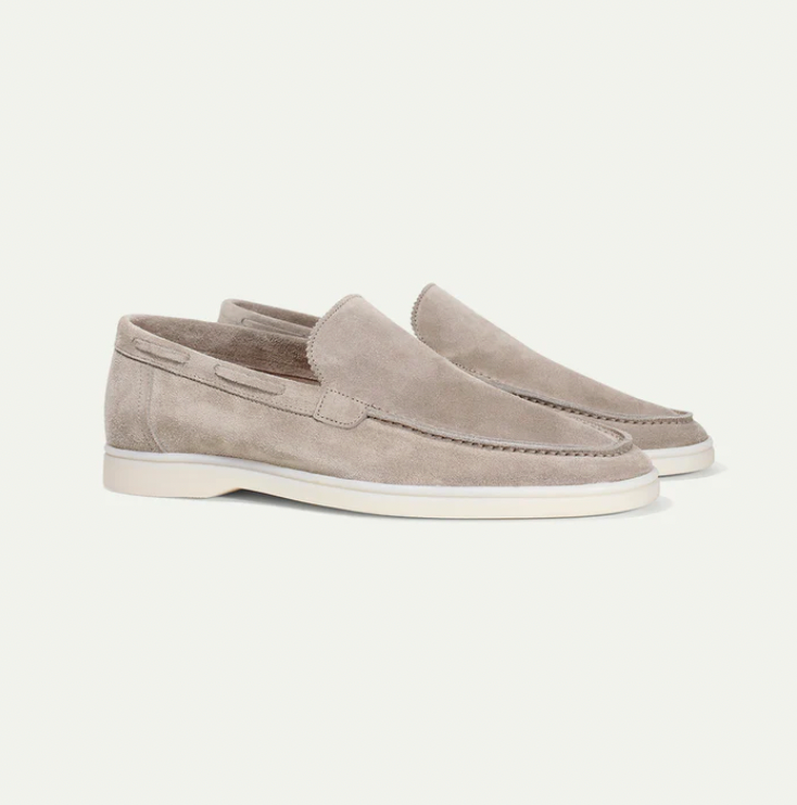 Eveloria Damen Loafer Lederschuhe Braun
